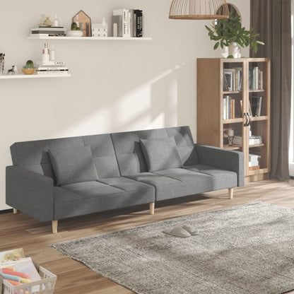 2Místná Rozkládací Pohovka Se 2 Polštáři Textil