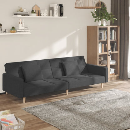 2Místná Rozkládací Pohovka Se 2 Polštáři Textil