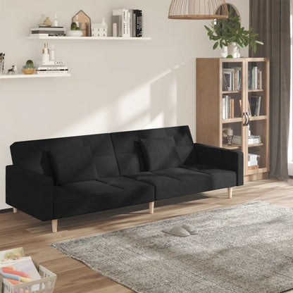 2Místná Rozkládací Pohovka Se 2 Polštáři Textil