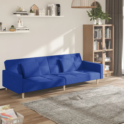 2Místná Rozkládací Pohovka Se 2 Polštáři Textil