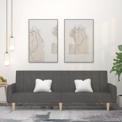 2Místná Rozkládací Pohovka Textil