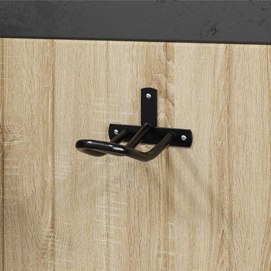 Věšák Na Uzdu Nástěnný Černý Železo