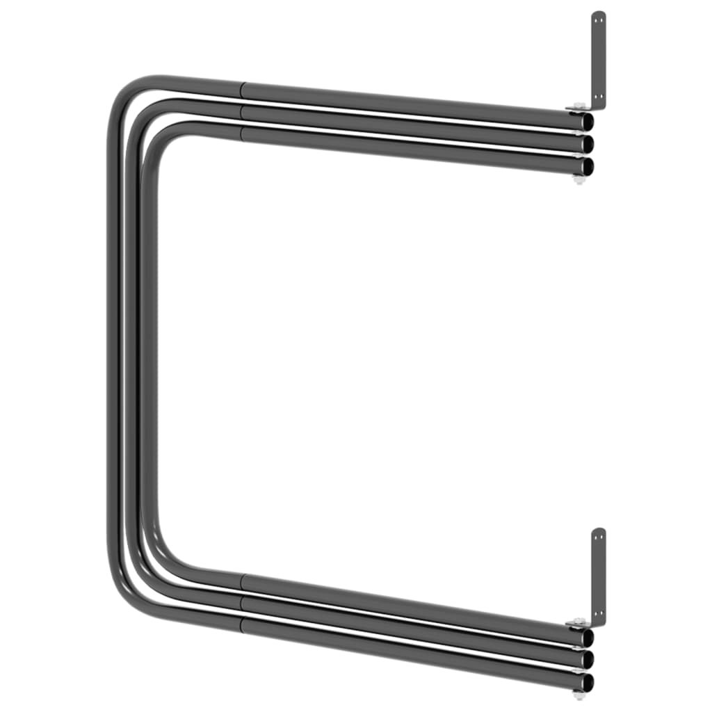 Držák Na Jezdecké Pady 3 Ramena Černý Železo