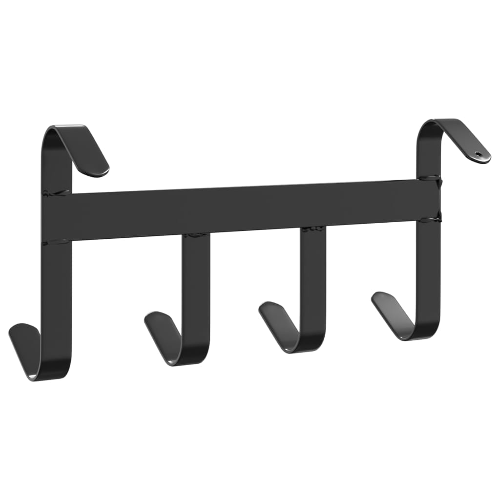 Věšák Na Uzdy Se 4 Háčky Černý Ocel