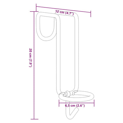 Háček Na Kbelík Přenosný Stříbrný Pozinkovaná Ocel