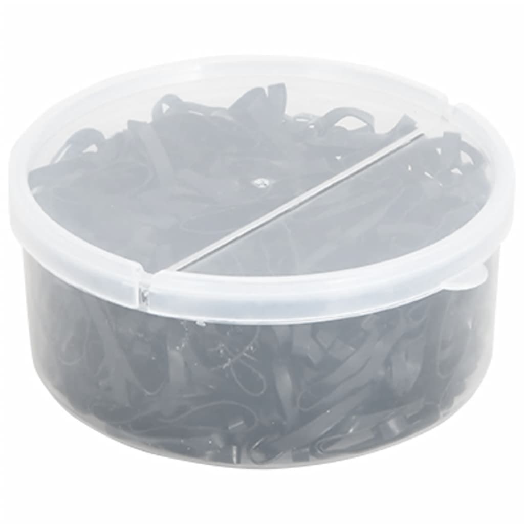 Gumičky Na Hřívu 500 Ks Černé Silikon Šedá