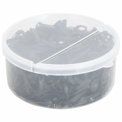 Gumičky Na Hřívu 500 Ks Černé Silikon Šedá