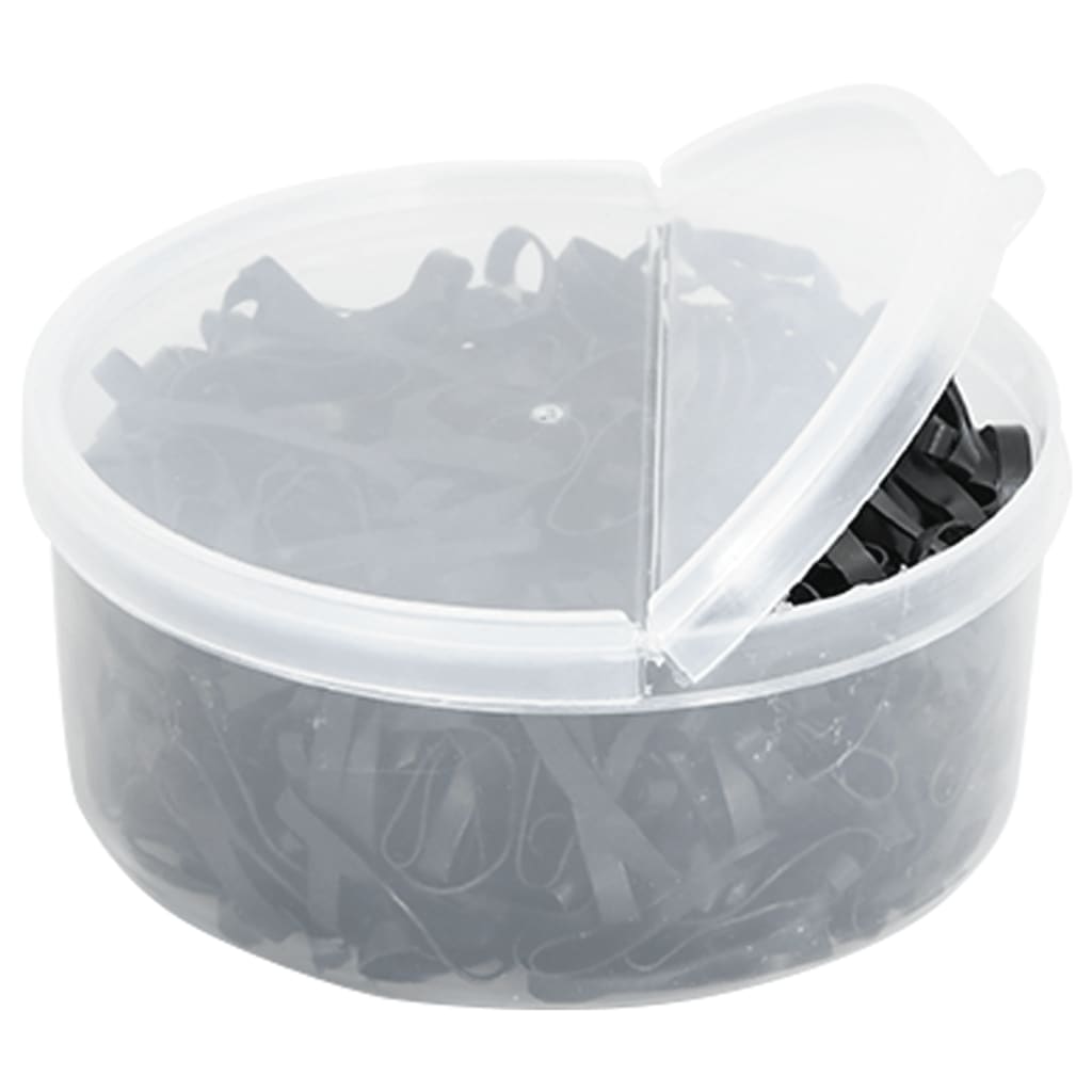 Gumičky Na Hřívu 500 Ks Černé Silikon Šedá