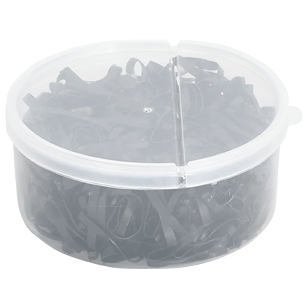 Gumičky Na Hřívu 500 Ks Černé Silikon Šedá