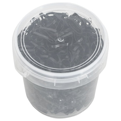 Gumičky Na Hřívu 1 500 Ks Černé Silikon Zelená