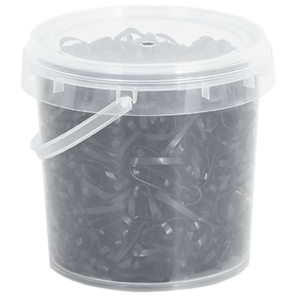 Gumičky Na Hřívu 1 500 Ks Černé Silikon Zelená