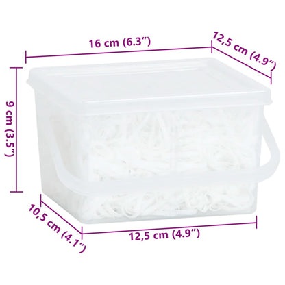 Gumičky Na Hřívu 2 500 Ks Bílé Silikon