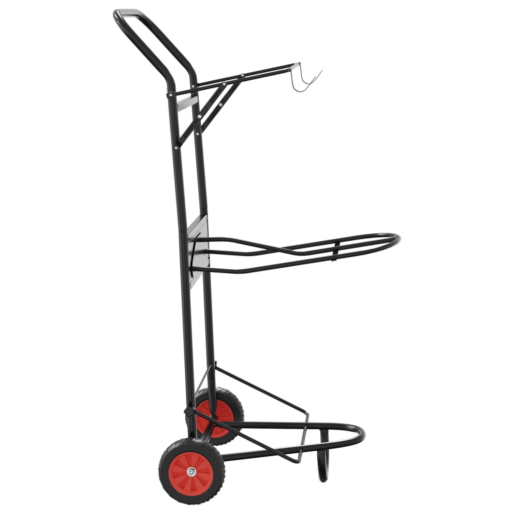 Vozík Na Sedla Skládací Černý Ocel