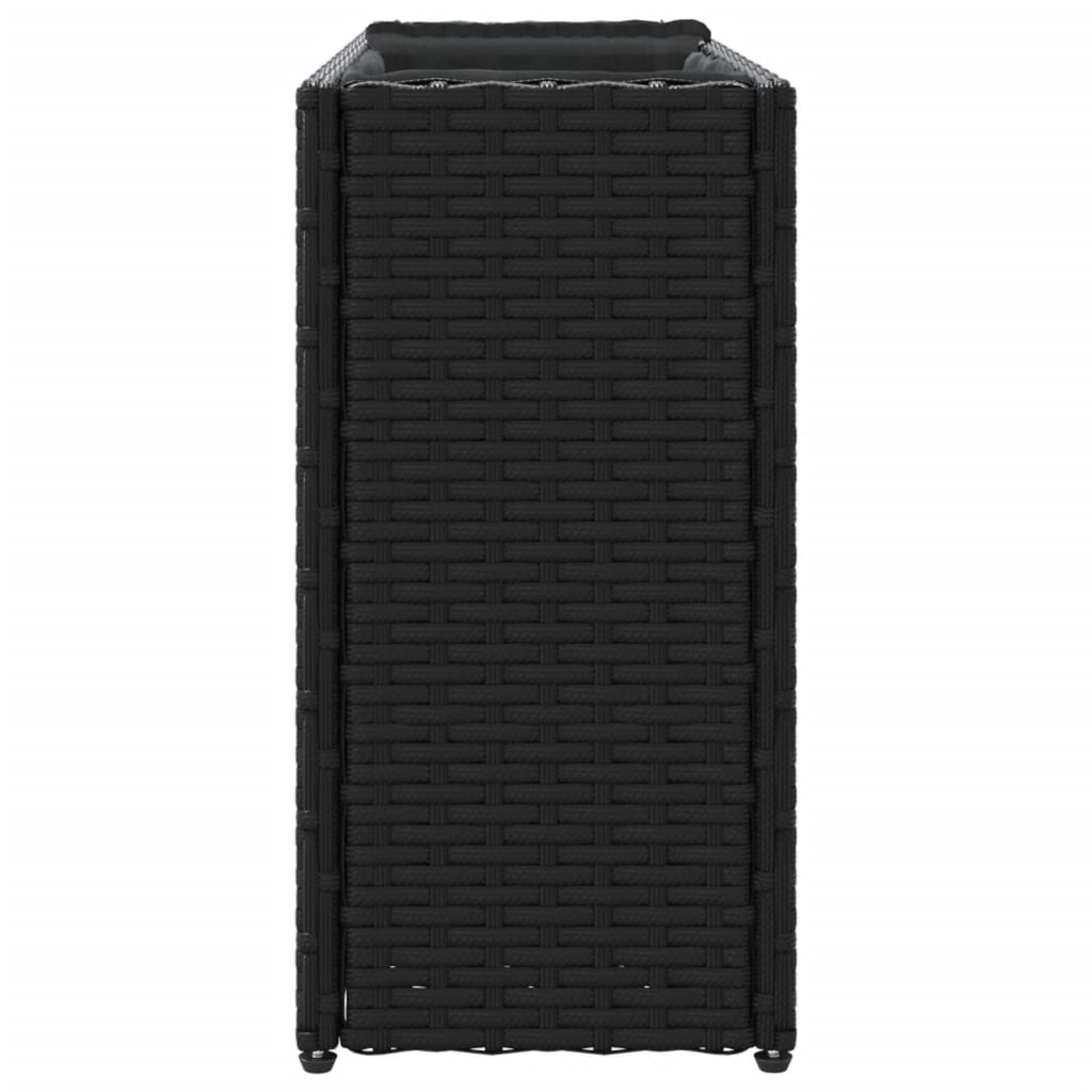 Zahradní Truhlík S 2 Květináči Hnědý 90 X 20 X 40 Cm