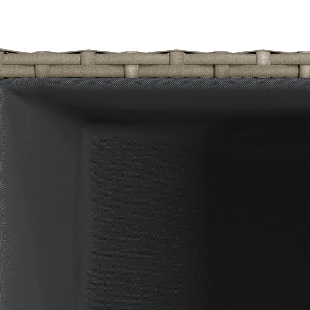 Zahradní Truhlík Šedý Polyratan