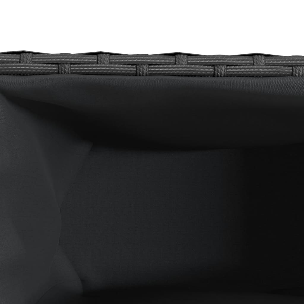 Zahradní Truhlík S Kolečky A 3 Květináči Černý