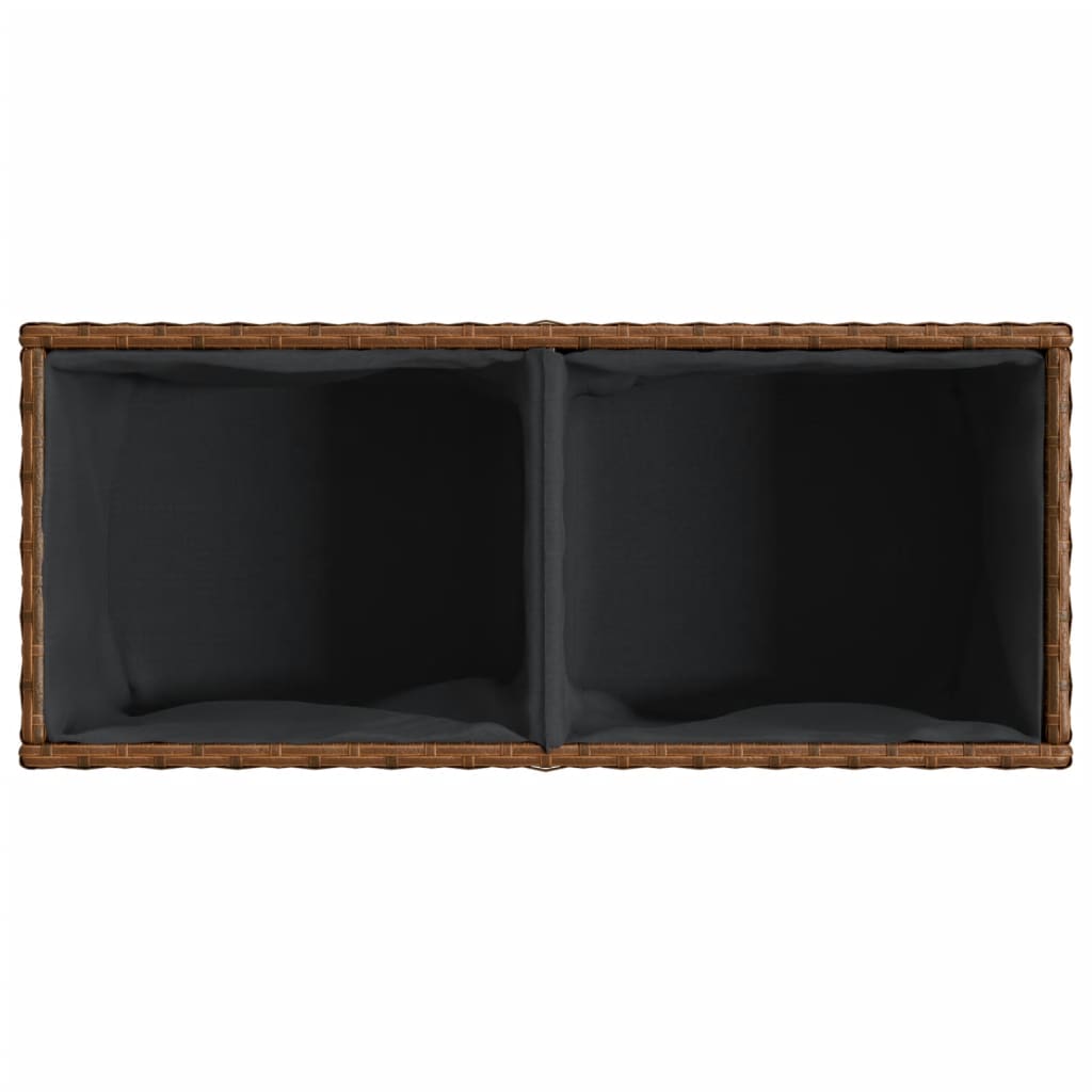 Zahradní Truhlík S Kolečky A 2 Květináči Hnědý