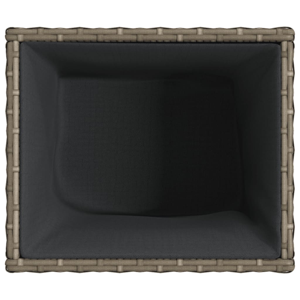 Zahradní Truhlík Šedý Polyratan