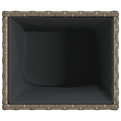 Zahradní Truhlík Šedý Polyratan