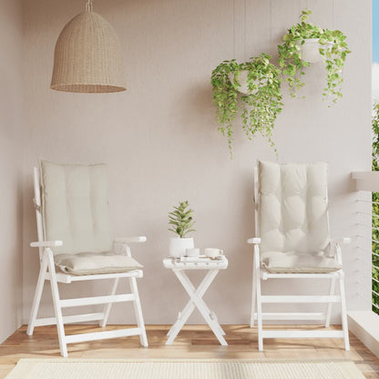 Podušky Na Židli S Vysokým Opěradlem 2Ks Námořnická Modř Oxford