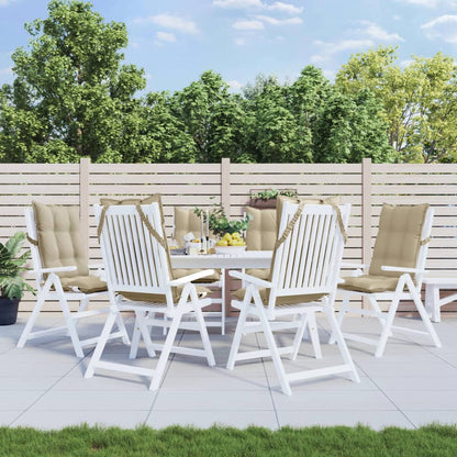 Podušky Na Židli S Vysokým Opěradlem 2Ks Námořnická Modř Oxford