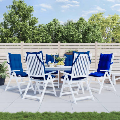 Podušky Na Židli S Vysokým Opěradlem 2Ks Námořnická Modř Oxford