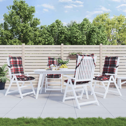 Podušky Na Židli S Vysokým Opěradlem 2Ks Námořnická Modř Oxford