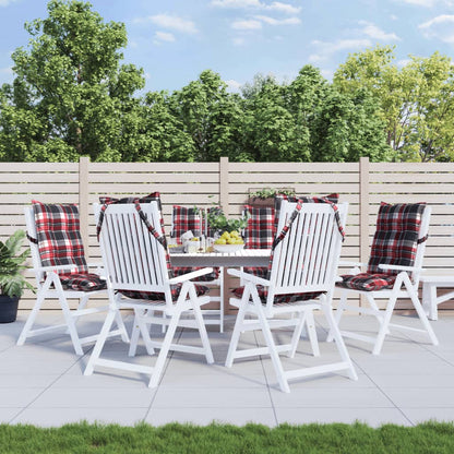 Podušky Na Židli S Vysokým Opěradlem 2Ks Námořnická Modř Oxford