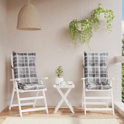 Podušky Na Židli S Vysokým Opěradlem 2Ks Námořnická Modř Oxford