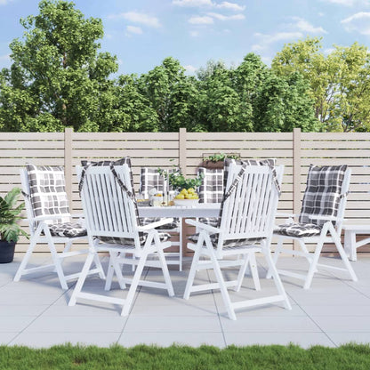 Podušky Na Židli S Vysokým Opěradlem 2Ks Námořnická Modř Oxford