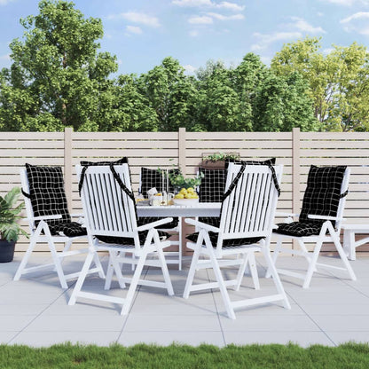 Podušky Na Židli S Vysokým Opěradlem 2Ks Námořnická Modř Oxford