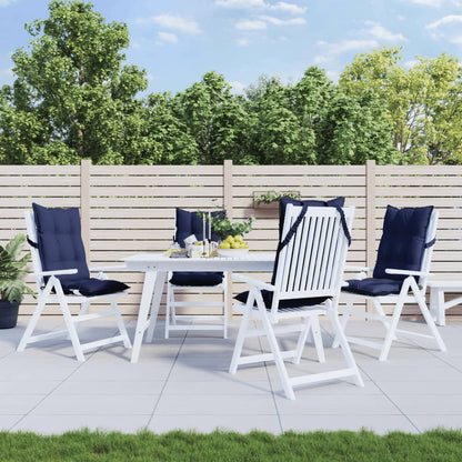 Podušky Na Židli S Vysokým Opěradlem 2Ks Námořnická Modř Oxford