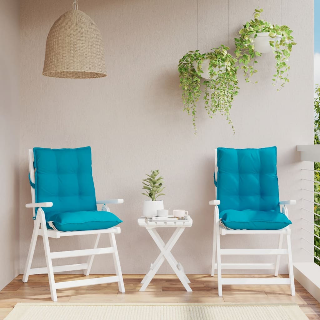 Podušky Na Židli S Nízkým Opěradlem 2 Ks Béžové Oxfordská Látka