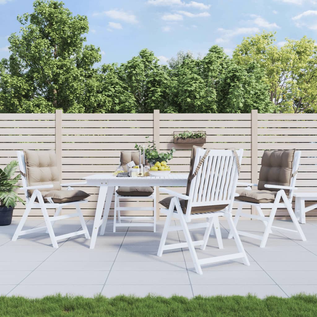 Podušky Na Židli S Nízkým Opěradlem 2 Ks Béžové Oxfordská Látka