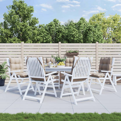 Podušky Na Židli S Nízkým Opěradlem 2 Ks Béžové Oxfordská Látka