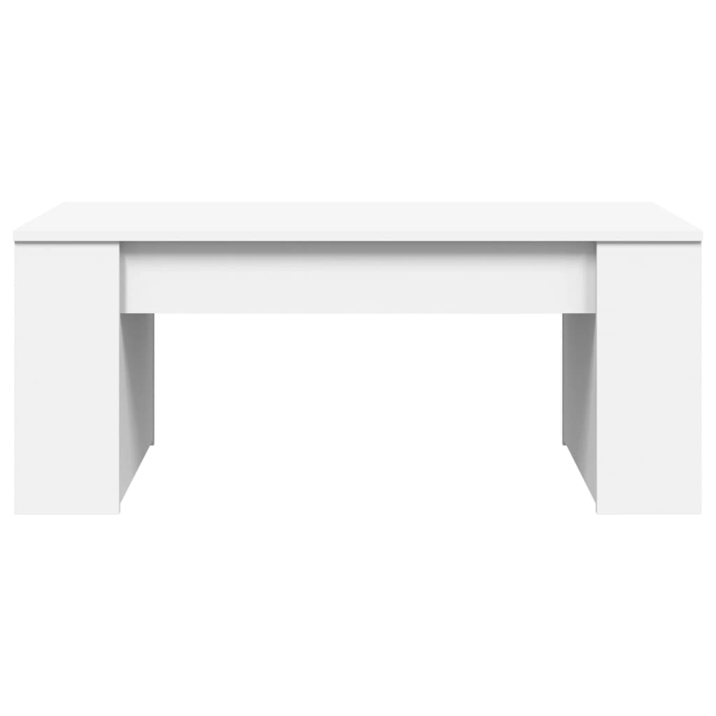 Konferenční Stolek Bílý 102 X 55 X 42 Cm Kompozitní Dřevo