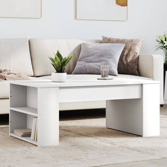 Konferenční Stolek Bílý 102 X 55 X 42 Cm Kompozitní Dřevo