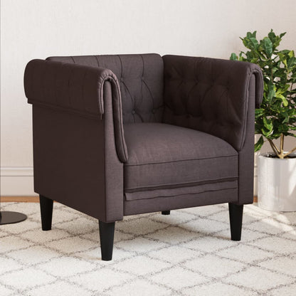 Křeslo Chesterfield Tmavě Zelené Textil