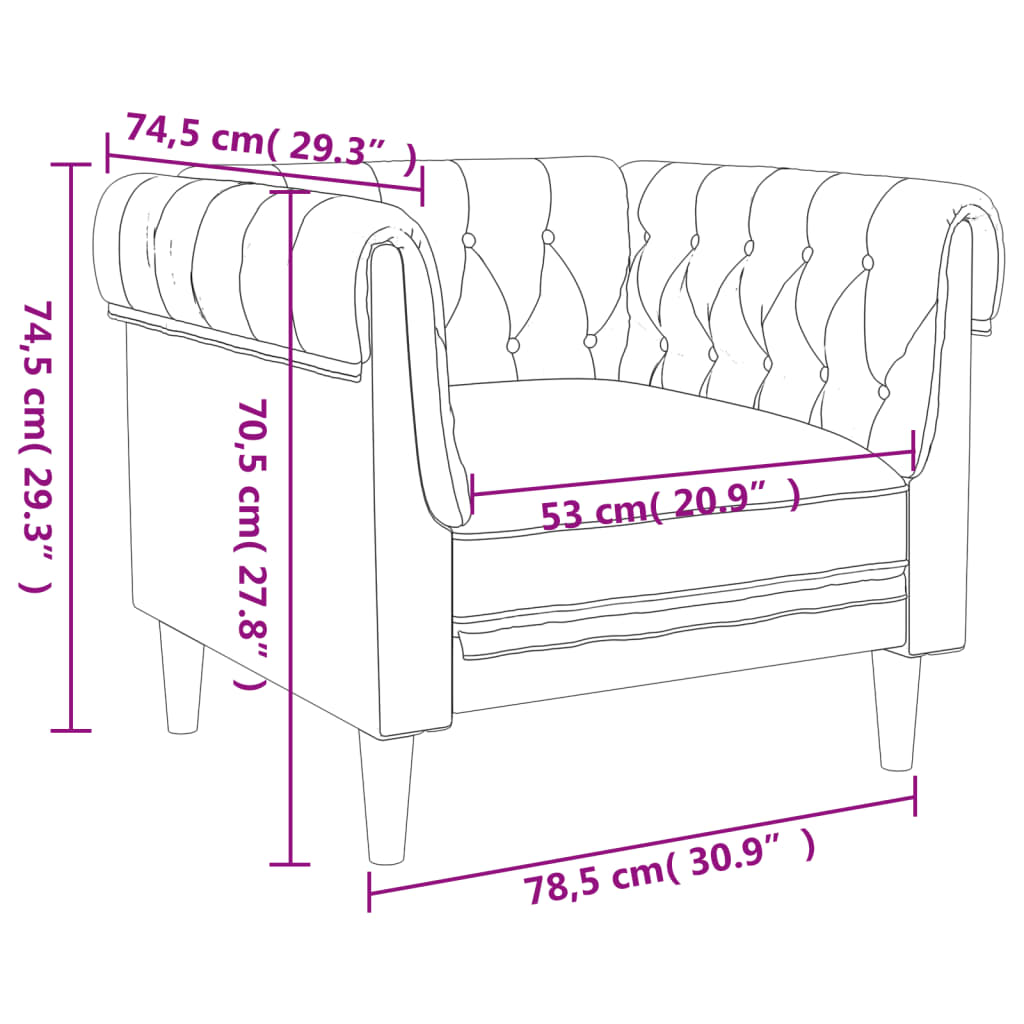 Křeslo Chesterfield Tmavě Zelené Textil