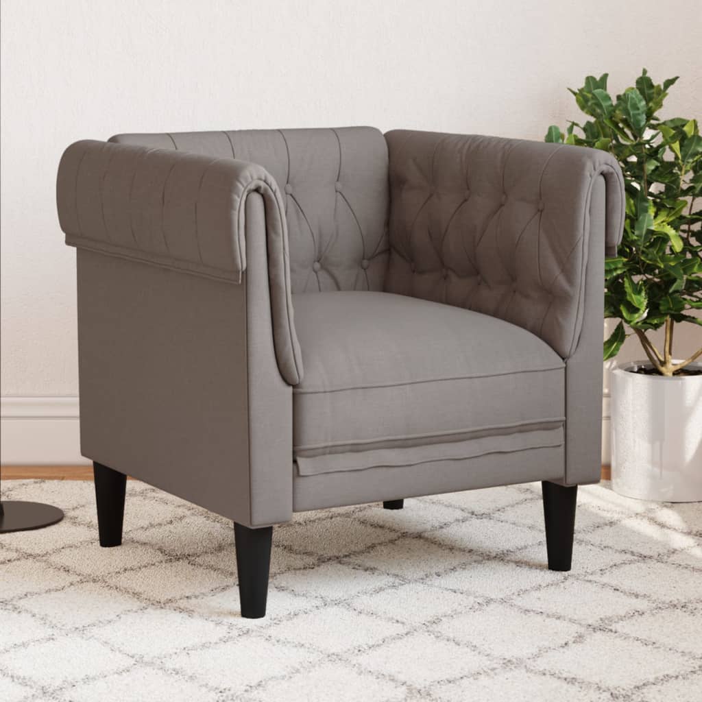 Křeslo Chesterfield Tmavě Zelené Textil