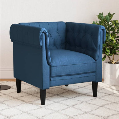 Křeslo Chesterfield Tmavě Zelené Textil