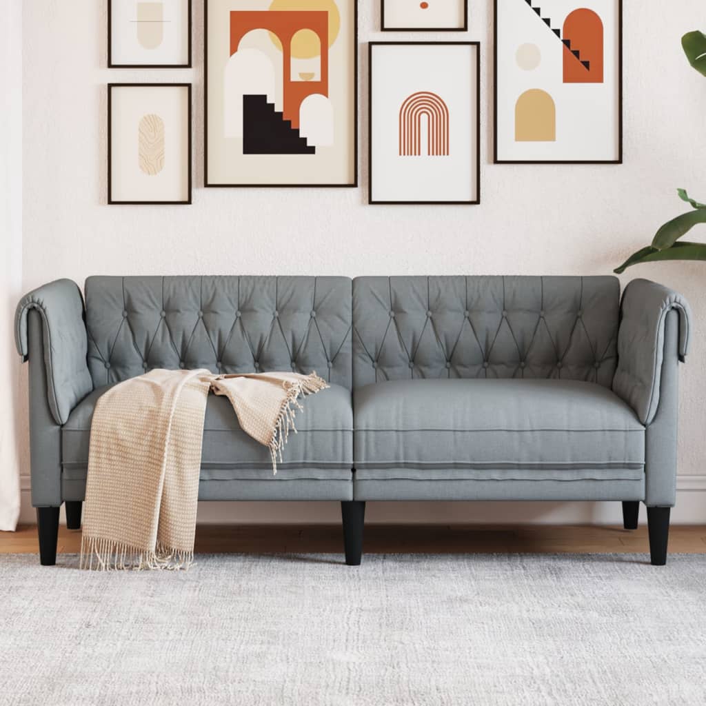 Křeslo Chesterfield Tmavě Zelené Textil