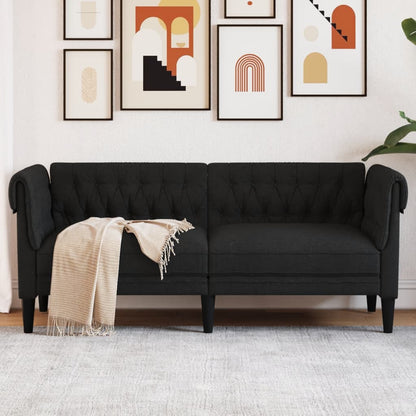 Křeslo Chesterfield Tmavě Zelené Textil