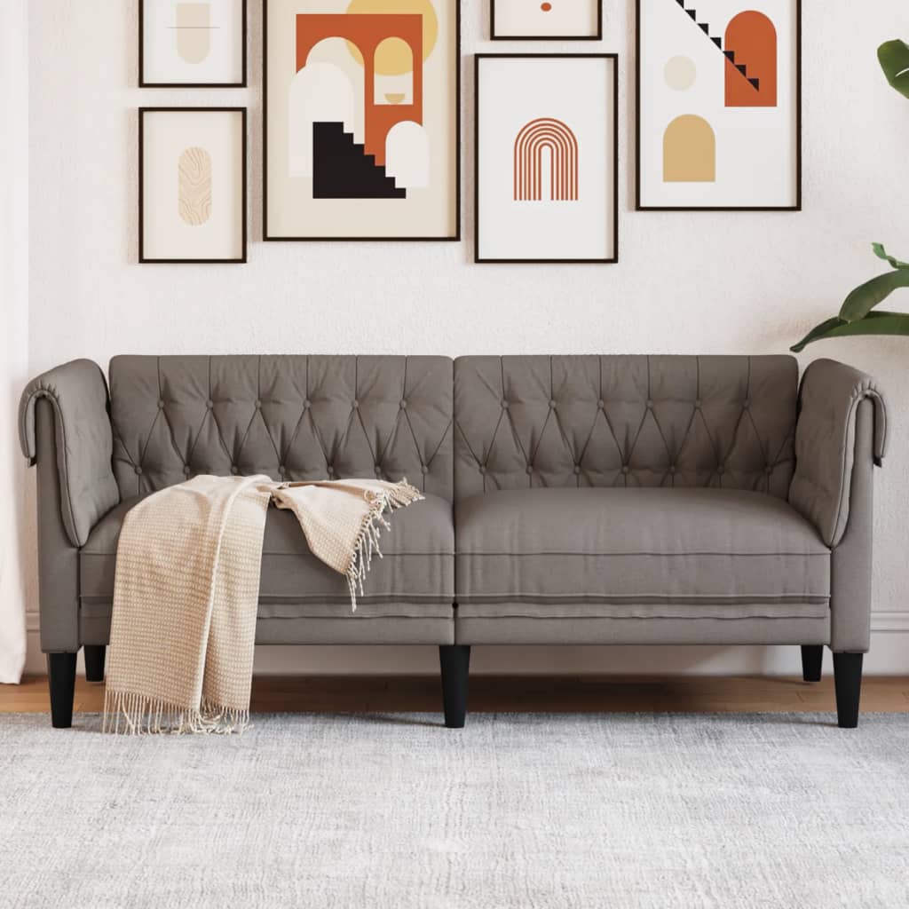 Křeslo Chesterfield Tmavě Zelené Textil
