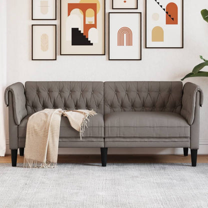 Křeslo Chesterfield Tmavě Zelené Textil