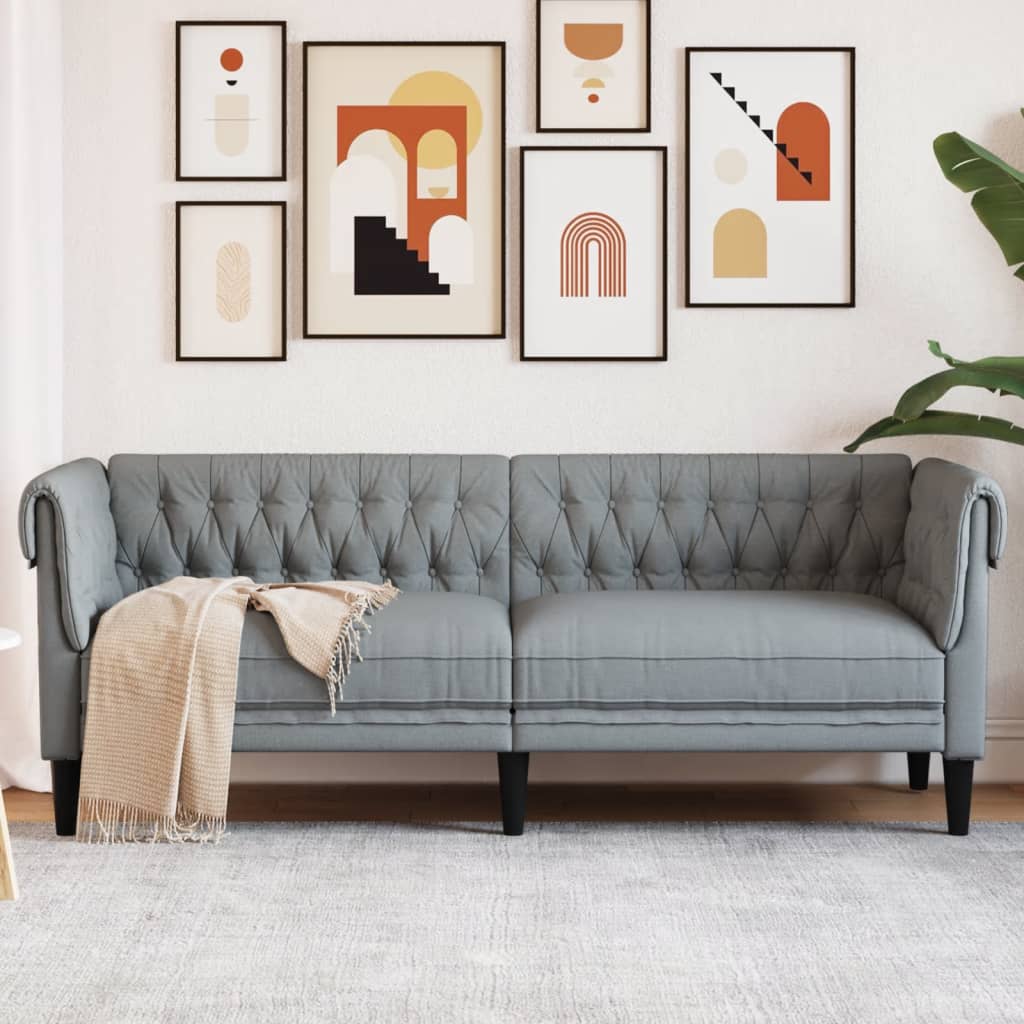 Křeslo Chesterfield Tmavě Zelené Textil