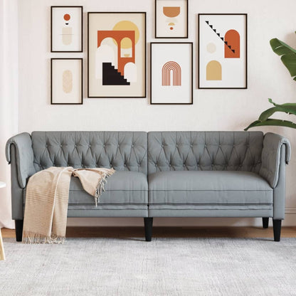 Křeslo Chesterfield Tmavě Zelené Textil