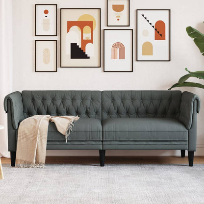 Křeslo Chesterfield Tmavě Zelené Textil
