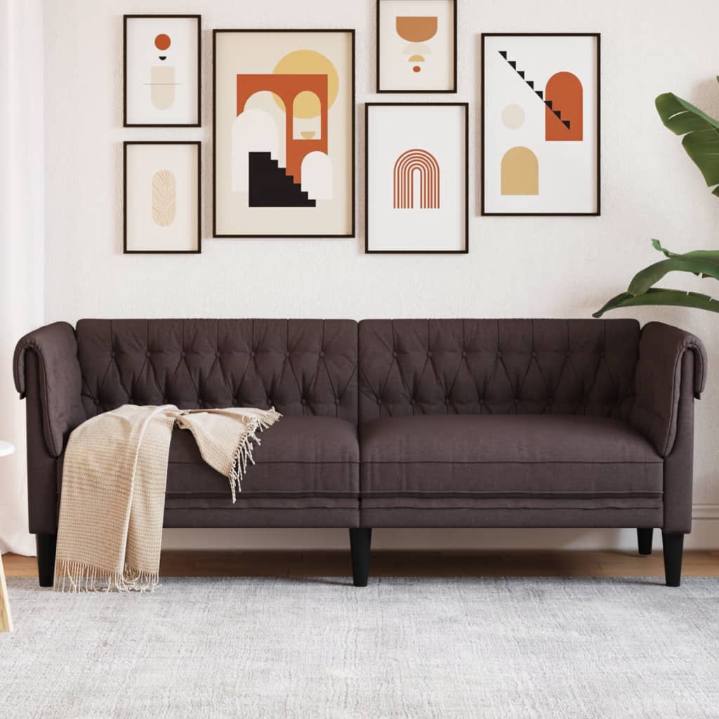 Křeslo Chesterfield Tmavě Zelené Textil