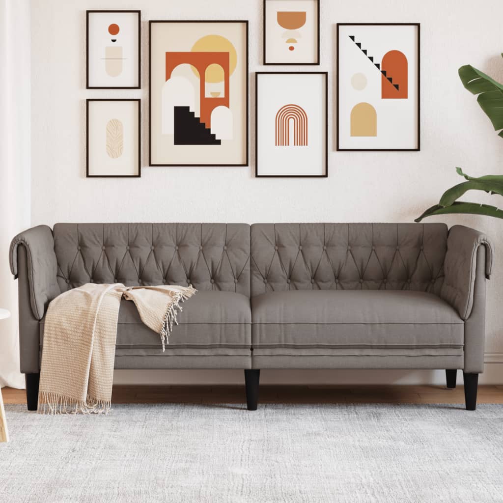 Křeslo Chesterfield Tmavě Zelené Textil